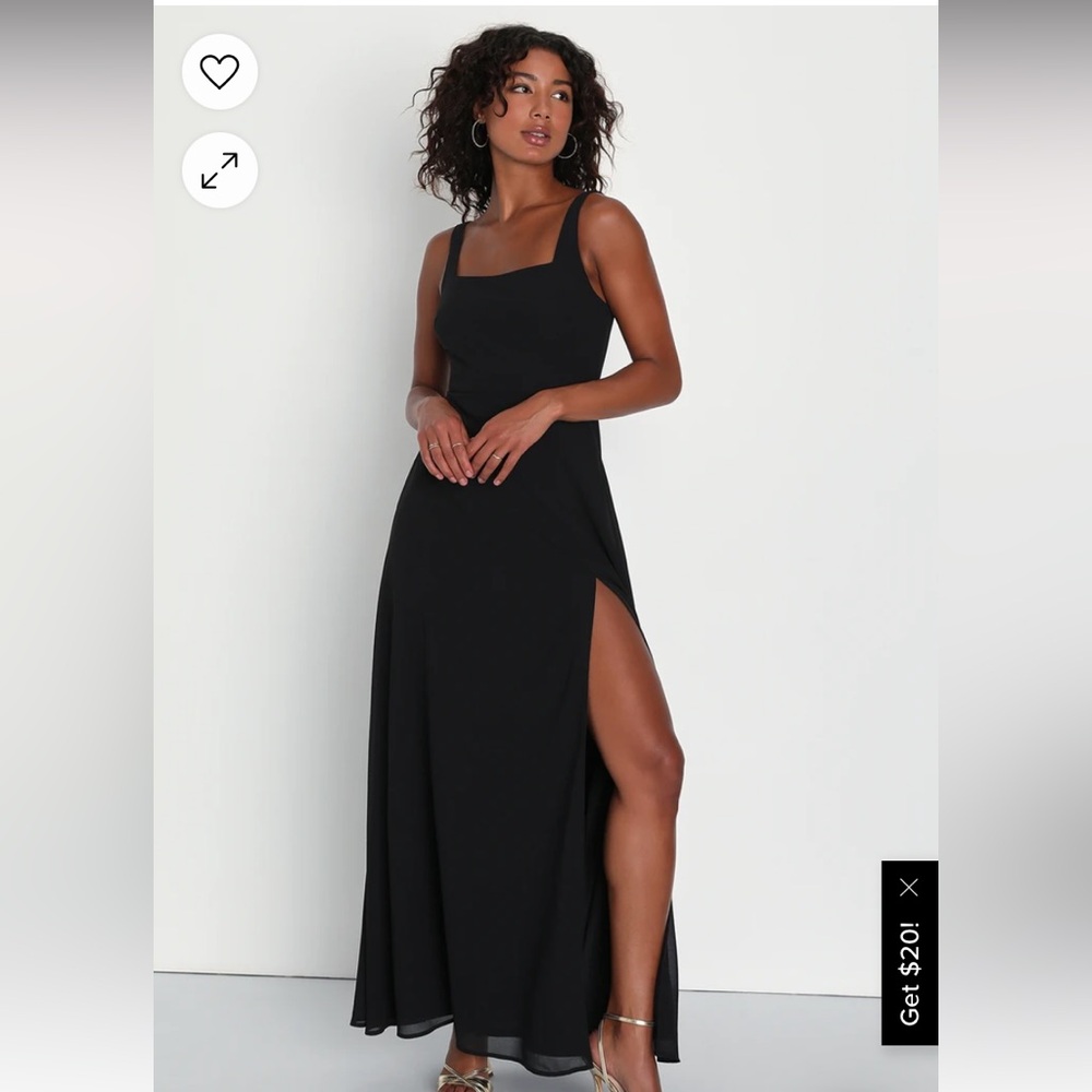 Lulus black formal wedding guest dress